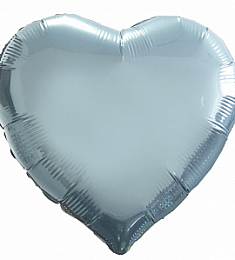 Шар - Светло голубое фольгированное сердце 48 см