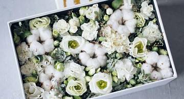 Хлопок – невесомая основа для создания элементов декора и букетов