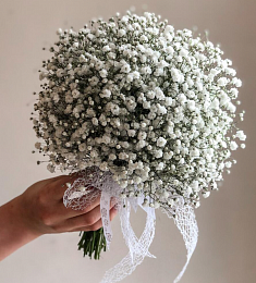 Букет невесты из 35 гипсофил