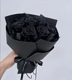 Букет из 11 черных роз