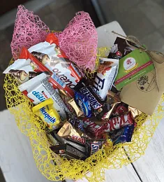 Коробочка "сердце" со сладостями