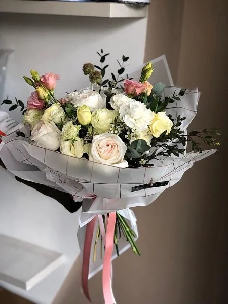 SPRING 4.0 букет из роз и гвоздик 4