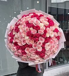 151 голландская роза MIX в розовых тонах